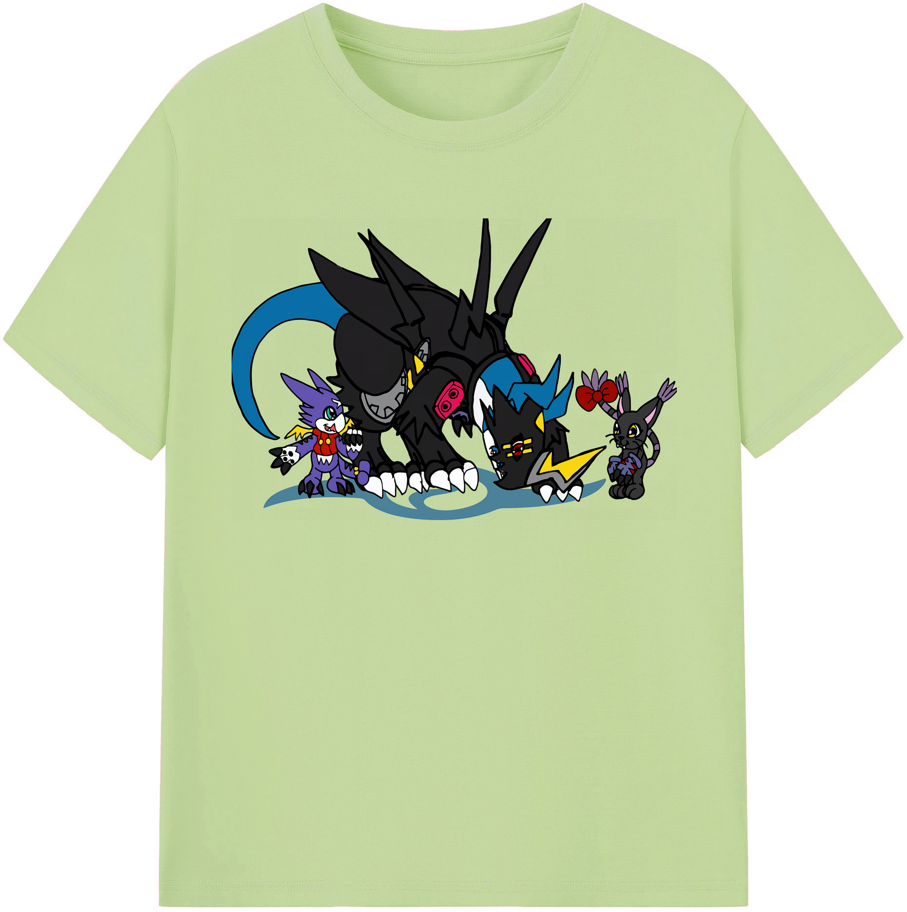 （画像用） Digimon デジタルモンスター/デジモン 綿100％半袖Tシャツ（フロントプリント）
